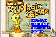 Tweety and the Magic Gems Title Screen